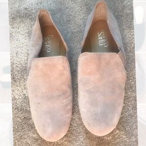 Franco Sarto tan suede 7.5 loafers